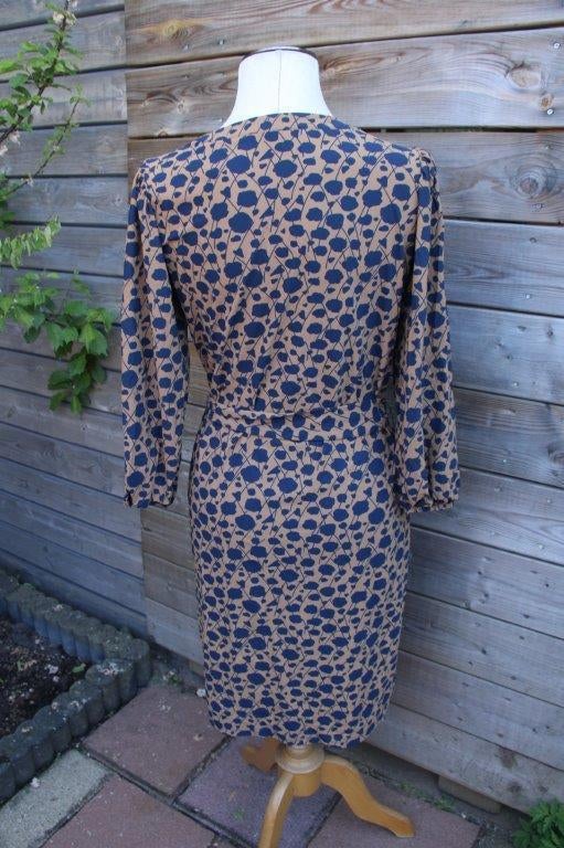 Doorknoopjurk camel/ d.blauw Studio Anneloes mt S Travel vas, Studio Anneloes, Zo goed als nieuw, Knielengte, Maat 36 (S)