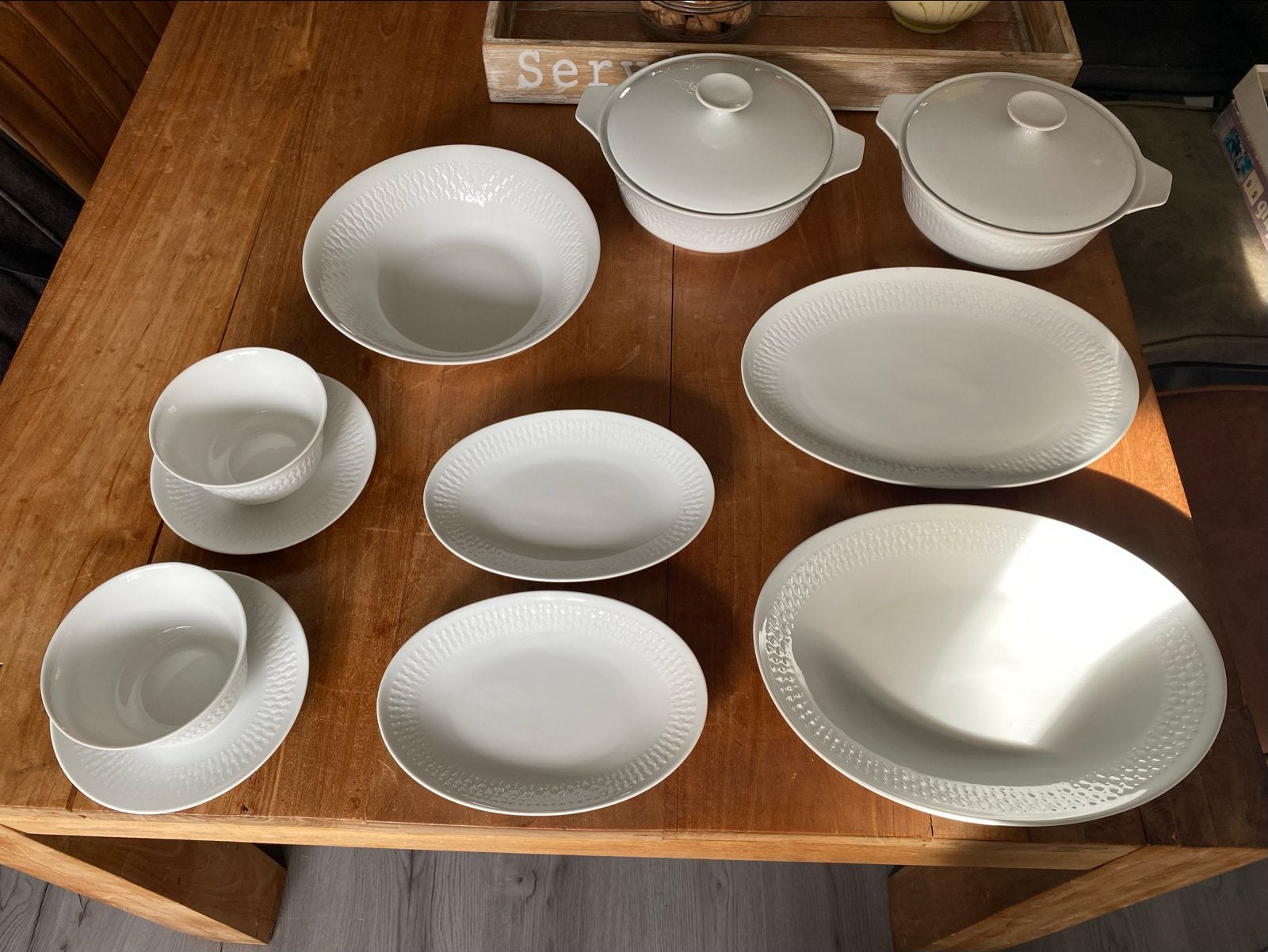 Tijdloos wit servies Winterling Röslau Bavaria, Antiek en Kunst, Ophalen of Verzenden