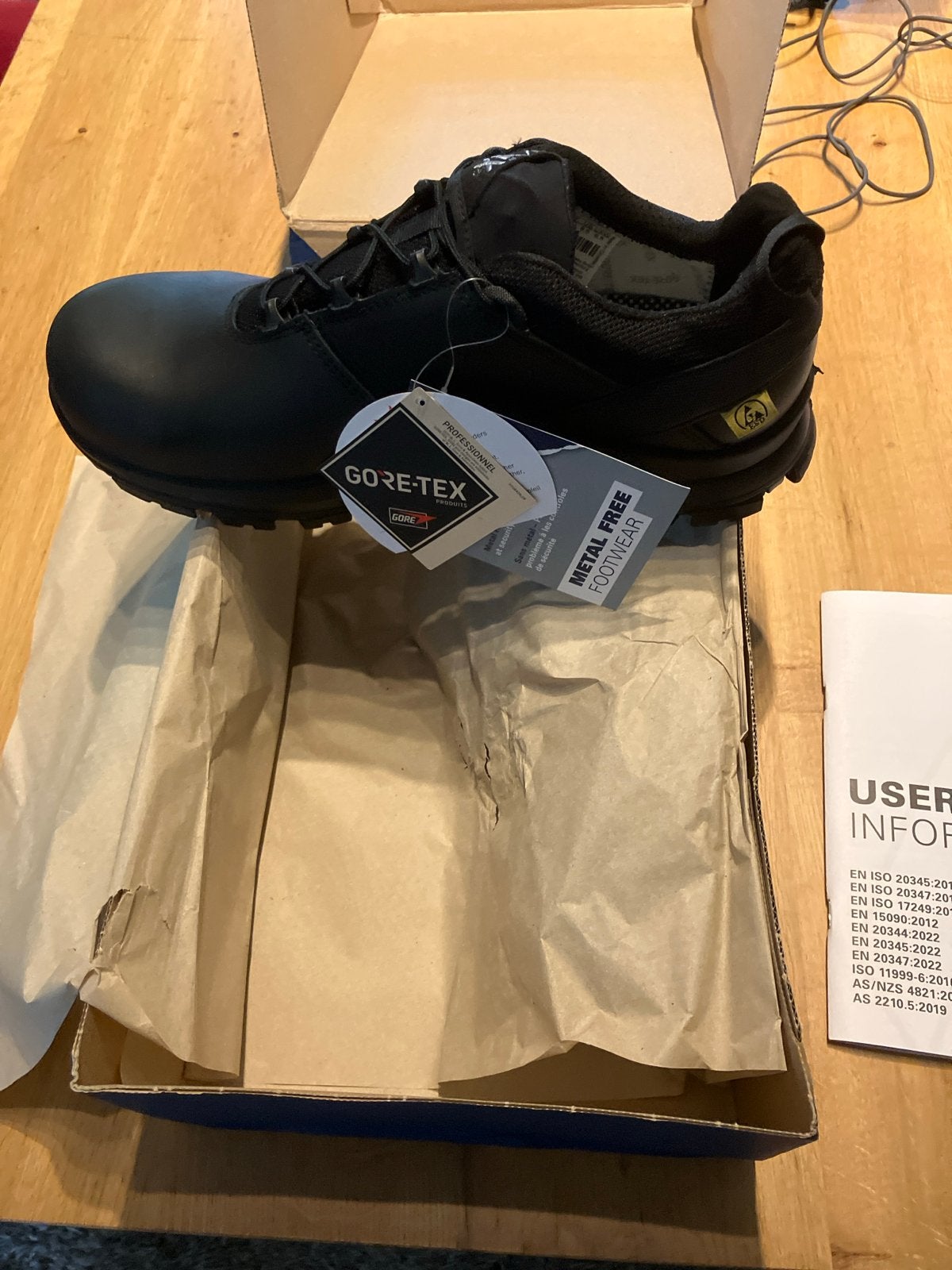 HAIX Black Eagle Safety 50.1 Low S3 werkschoenen, Ophalen of Verzenden, Nieuw, Zwart, Werkschoenen