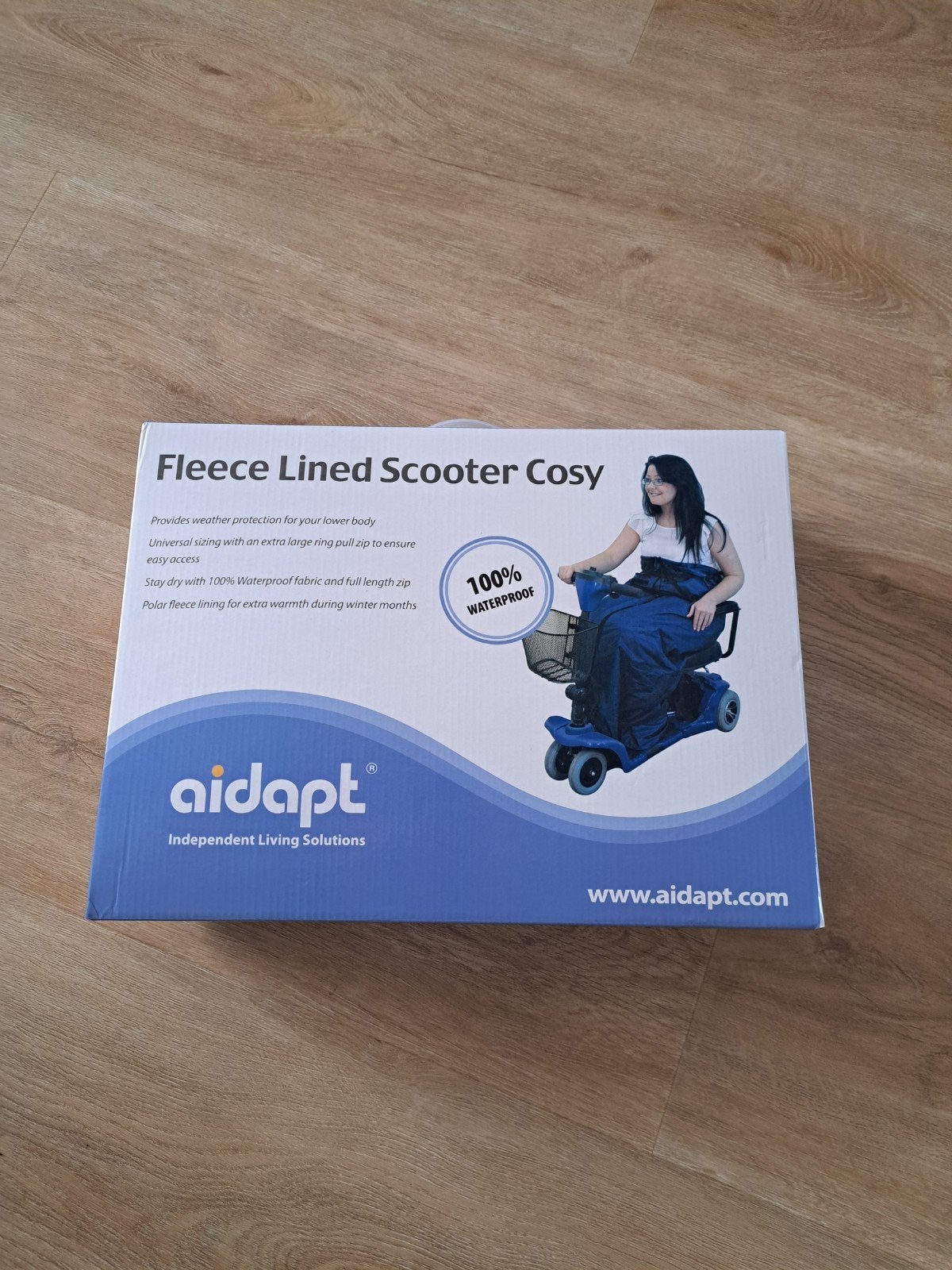 Fleecegevoerde deken met rits voor scootmobiel of rolstoel, Ophalen of Verzenden, Zo goed als nieuw