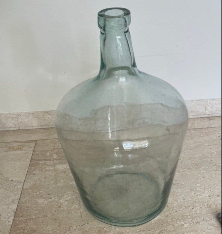 Dame Jeanne vaas van Loods 5 - 45 cm hoog, Transparant, Ophalen of Verzenden, Geschikt voor droogbloemen, Glas