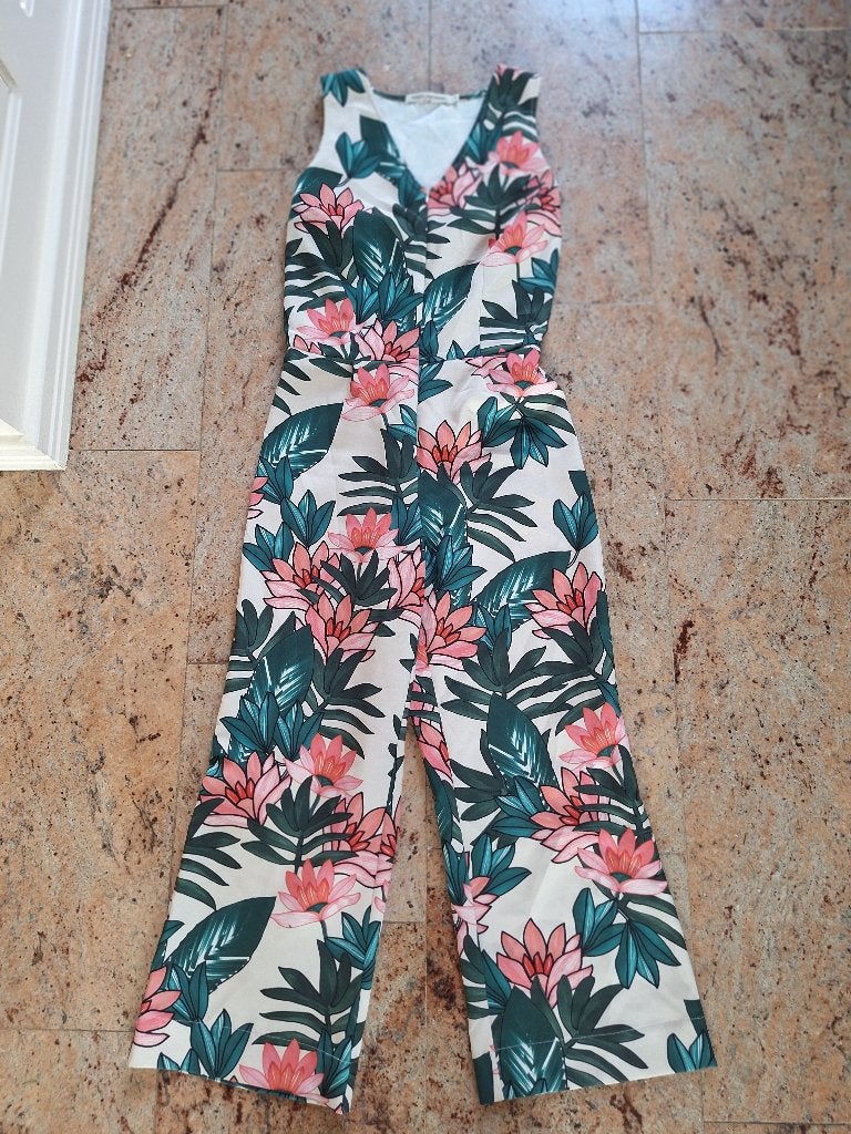Nathalie Vleeschouwer jumpsuit met bloemenprint S, Kleding | Dames, Nathalie Vleeschouwer, Zo goed als nieuw, Maat 36 (S), Meerkleurig