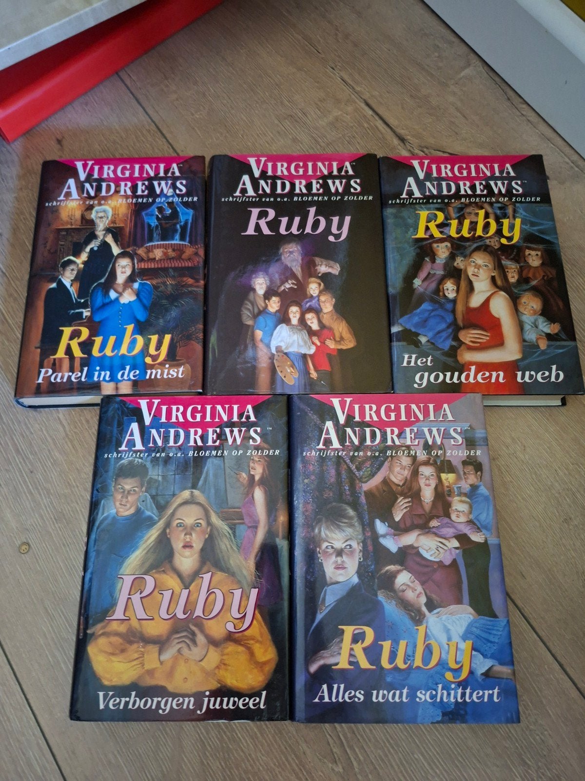 Virginia Andrews Ruby Serie - 5 Boeken Set, Boeken, Romans, Gelezen, Nederland, Ophalen