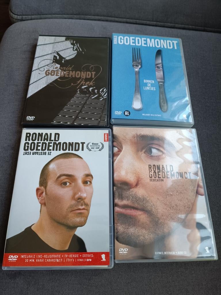 Ronald goedemondt - 4 dvd set, Cd's en Dvd's, Alle leeftijden, Ophalen of Verzenden, Zo goed als nieuw, Stand-up of Theatershow