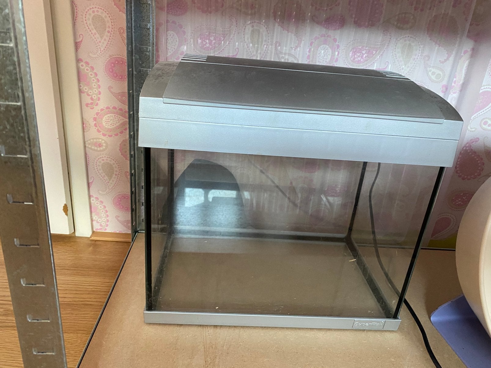 Klein Aquarium, Dieren en Toebehoren, Vissen | Aquaria en Toebehoren, Ophalen, Inclusief deksel, Gebruikt, Leeg aquarium