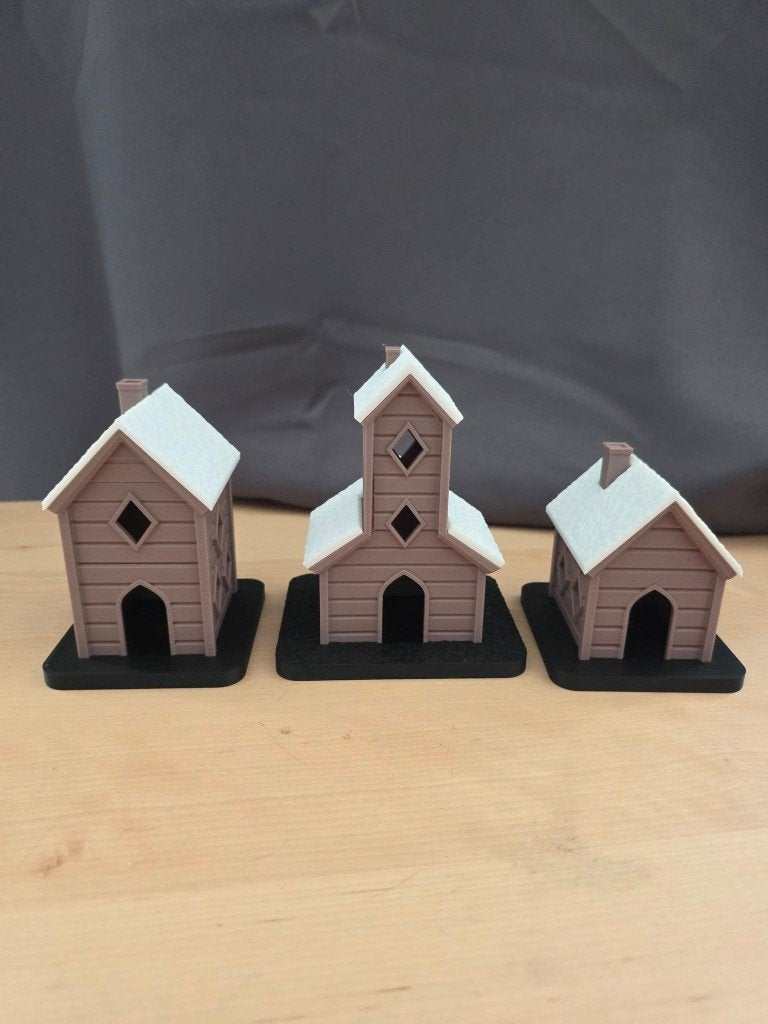 Kersthuisjes 3d, Diversen, Verzenden, Nieuw