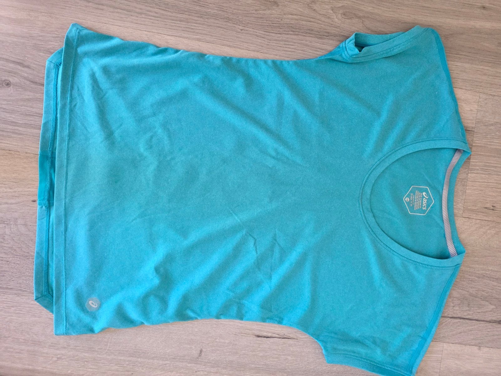 Asics hardloopshirt XS - Zo goed als nieuw, Blauw, Ophalen of Verzenden, Zo goed als nieuw, Korte mouw