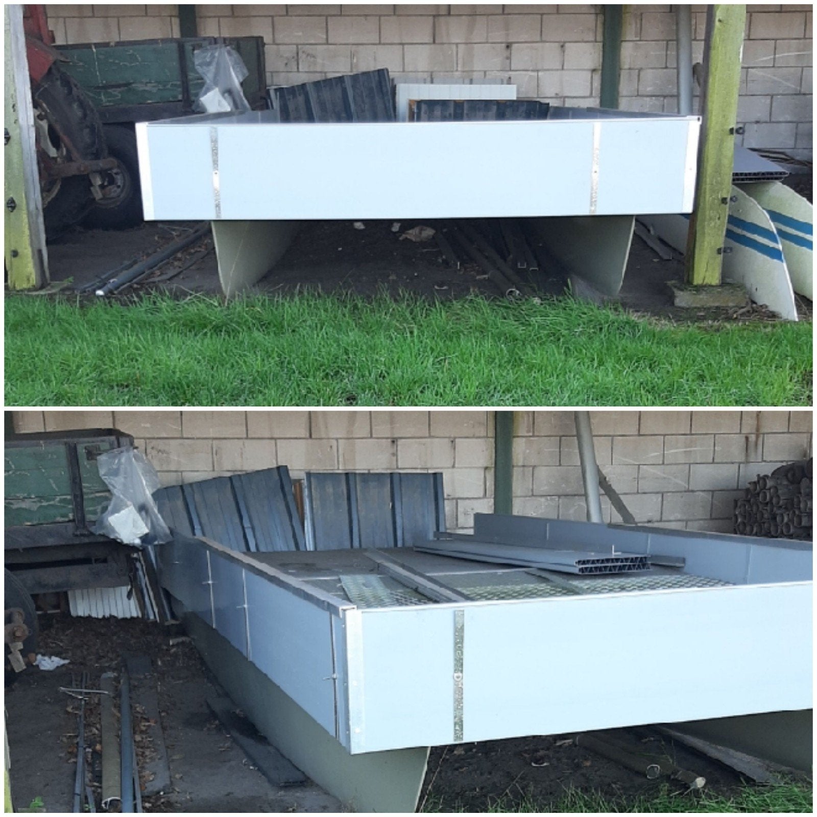 Catamaranvlot, Ophalen, Gebruikt, Motorboot