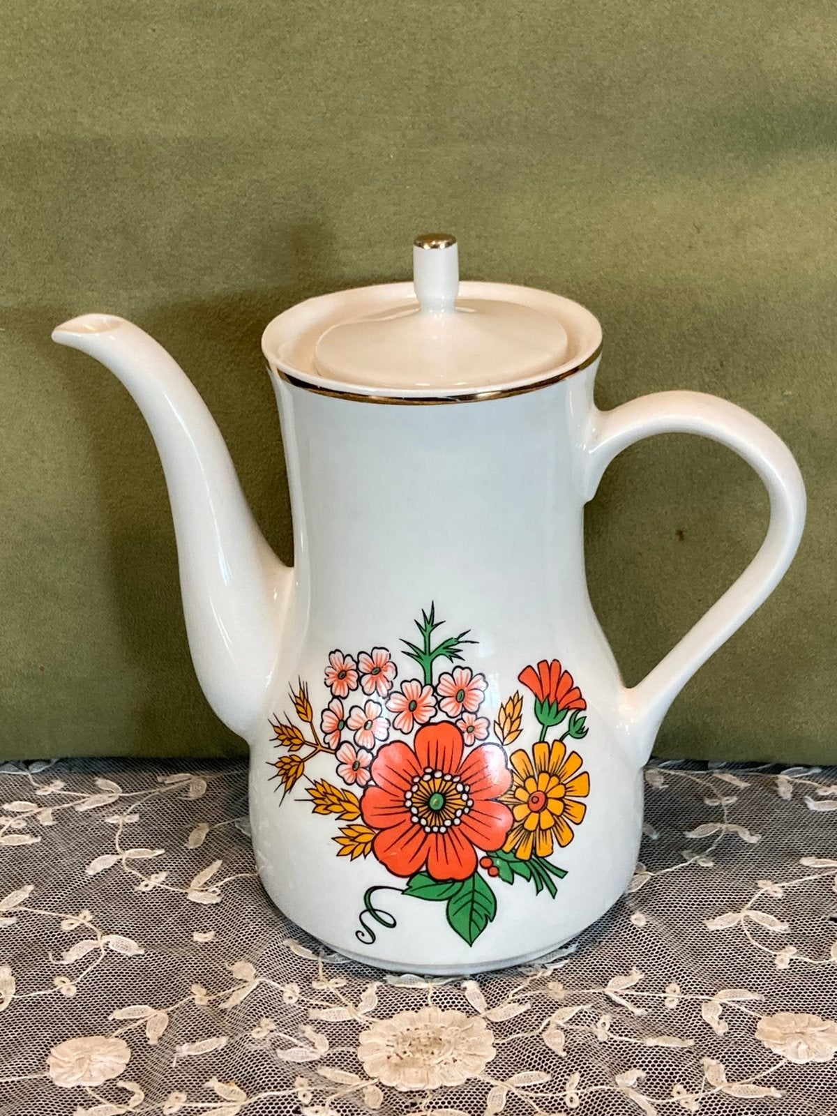 Vintage klein theepotje (030625), Huis en Inrichting, Keuken | Servies, Gebruikt, Overige typen, Ophalen of Verzenden, Overige stijlen