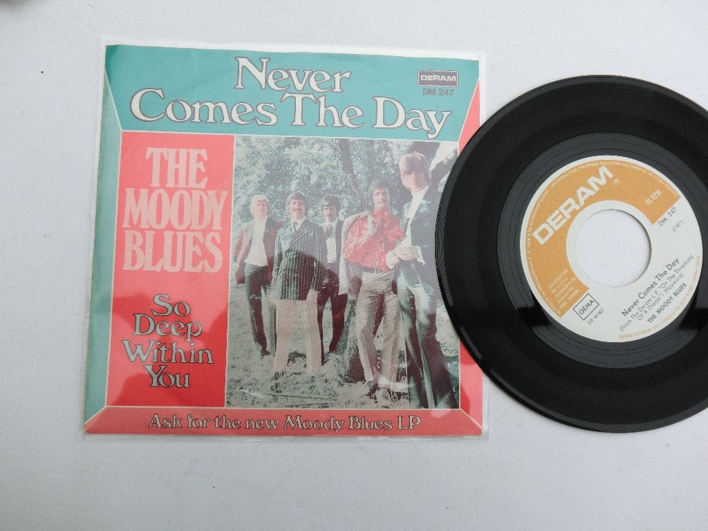 The Moody Blues Never comes the day, 7 inch, Single, Ophalen of Verzenden, Zo goed als nieuw