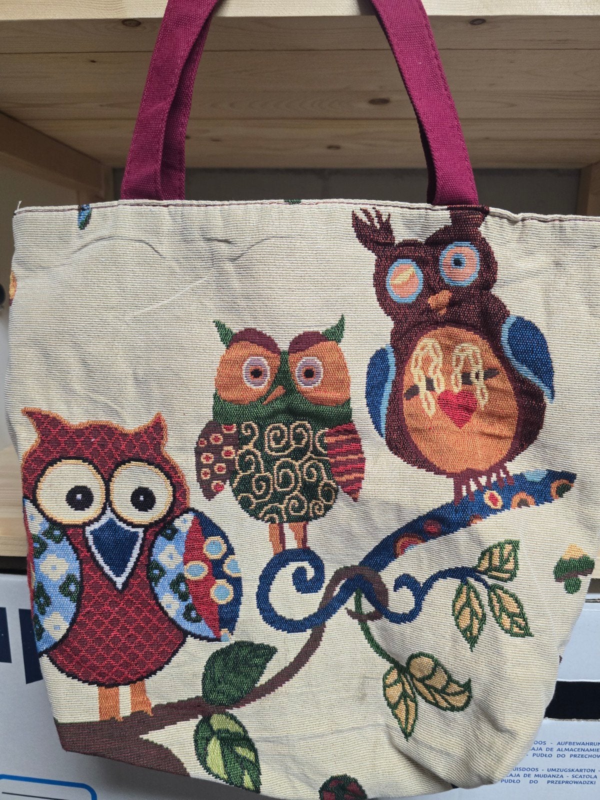 Tas met uiltjes erop., Kinderen en Baby's, Kindermode-accessoires, Ophalen of Verzenden