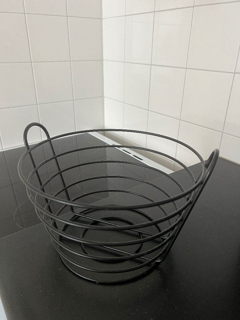 Fruitmand, Ophalen, Zo goed als nieuw, Rechthoekig, Metaal