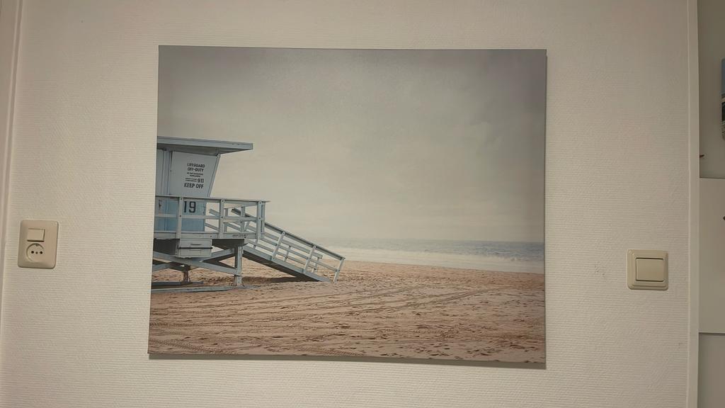 Groot Strand canvas 82x65cm, Ophalen, Zo goed als nieuw