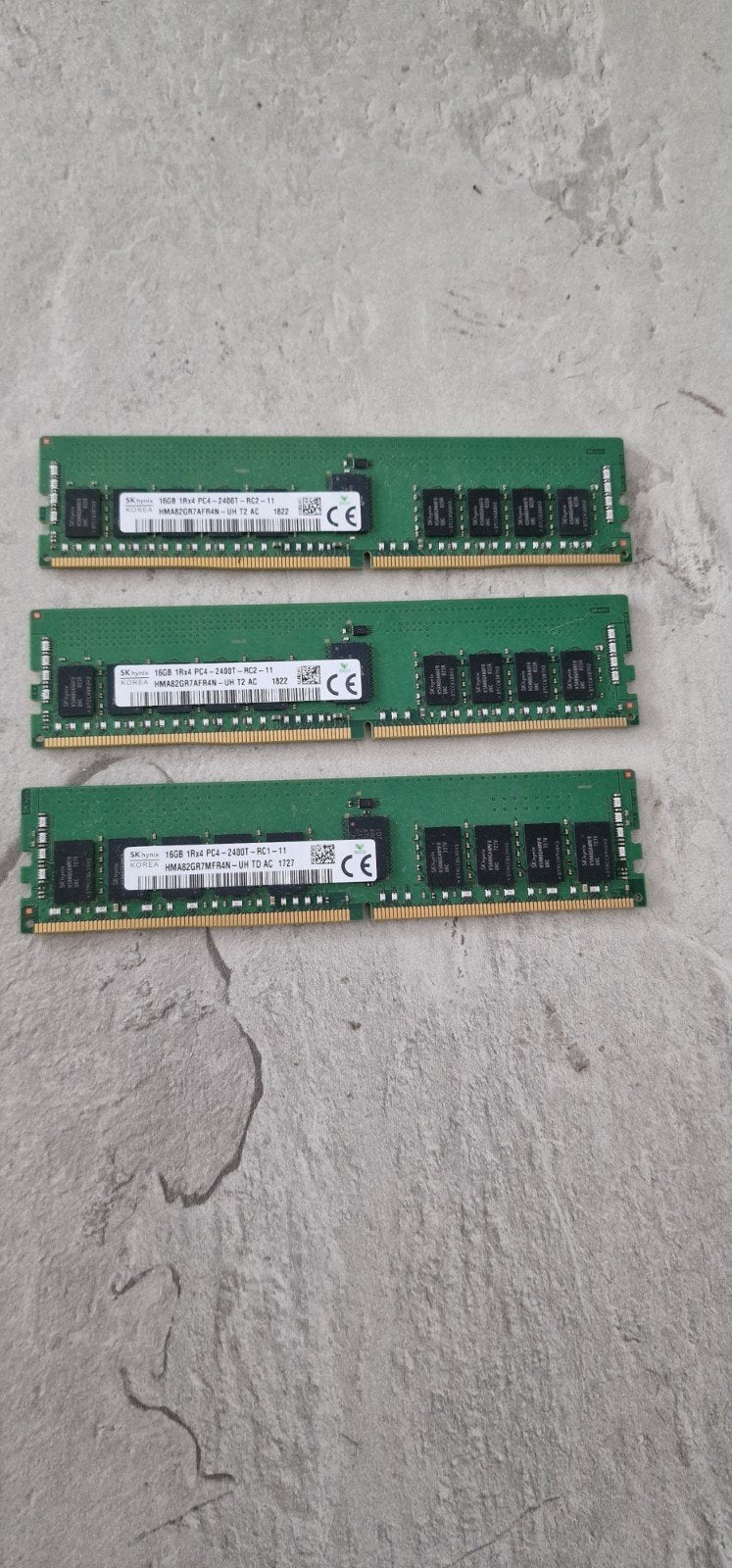 Hynix 16gb 1rx4 pc4 2400t te koop 3 mdules ddr4, Computers en Software, RAM geheugen, Ophalen of Verzenden, DDR4, Laptop, 16 GB