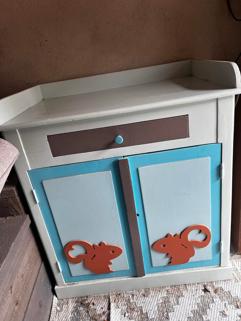 Houten commode/opbergkast voor kinderkamer (H79 B80 D50), Kinderen en Baby's, Kinderkamer | Commodes en Kasten, Gebruikt, 75 tot 100 cm