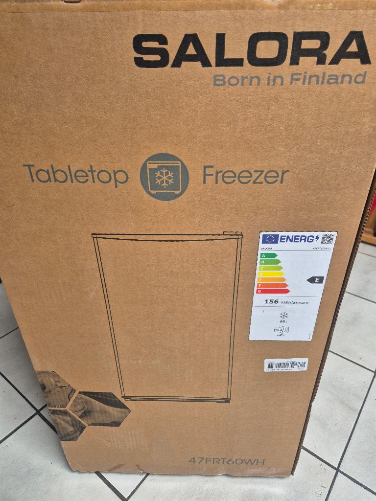 Salora tafel vriezer, Minder dan 85 cm, Nieuw, Minder dan 60 cm, Vrijstaand