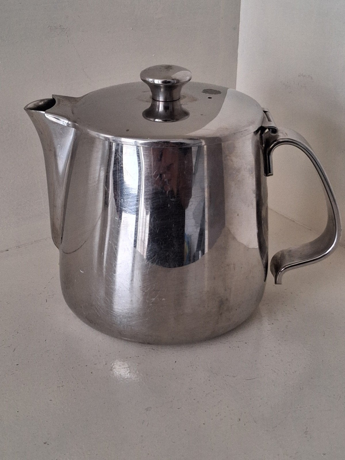Alfra Alessi Design Theepot / Kannetje – 18/10 RVS – 60cl, Overige materialen, Gebruikt, Overige typen, Ophalen of Verzenden
