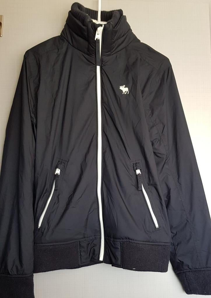 Abercrombie & Fitch bomberjack donkerblauw maat S, Zo goed als nieuw, Abercrombie & Fitch, Maat 46 (S) of kleiner, Verzenden