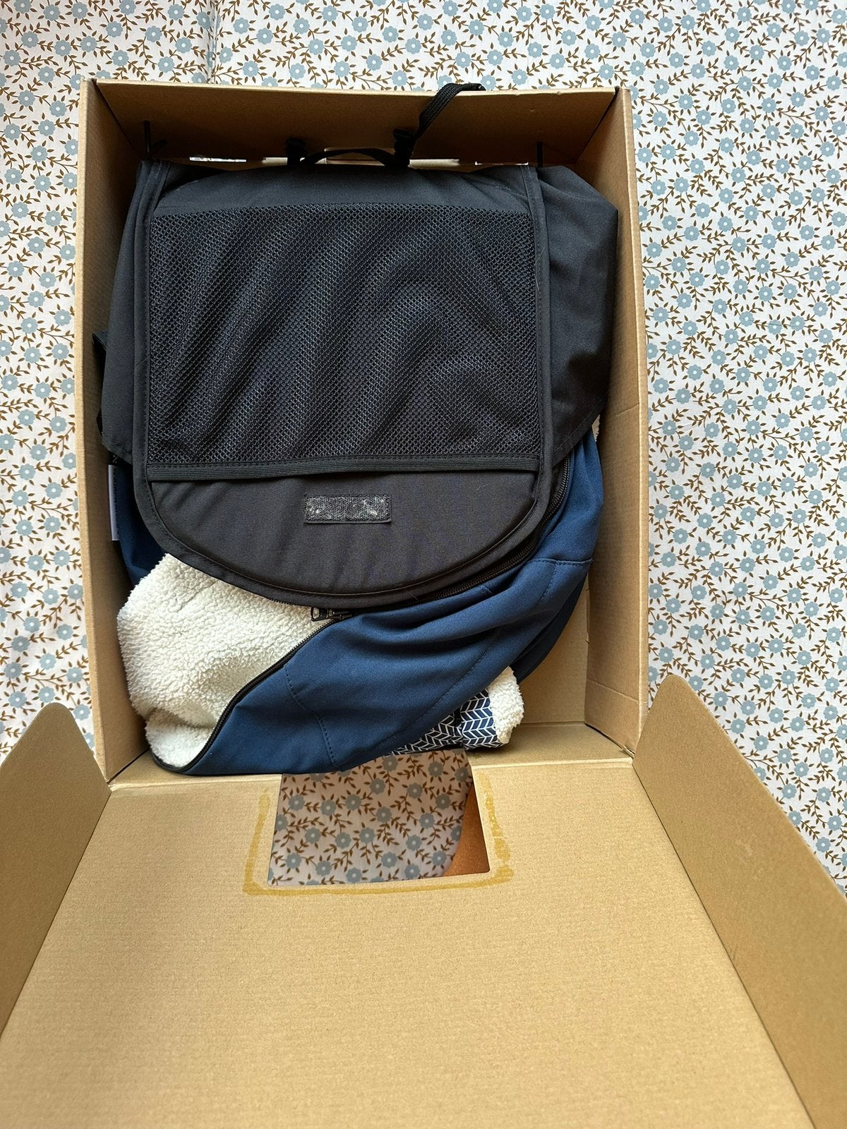 Yoyo Air France buggy + Newborn pack + Yoyo board + gloves, Ophalen of Verzenden, Gebruikt, Blauw