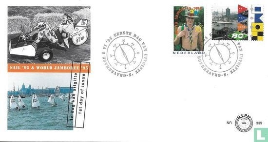FDC E339 Sail en Jamboree 1995 NL onbeschreven, Ophalen of Verzenden, Nederland