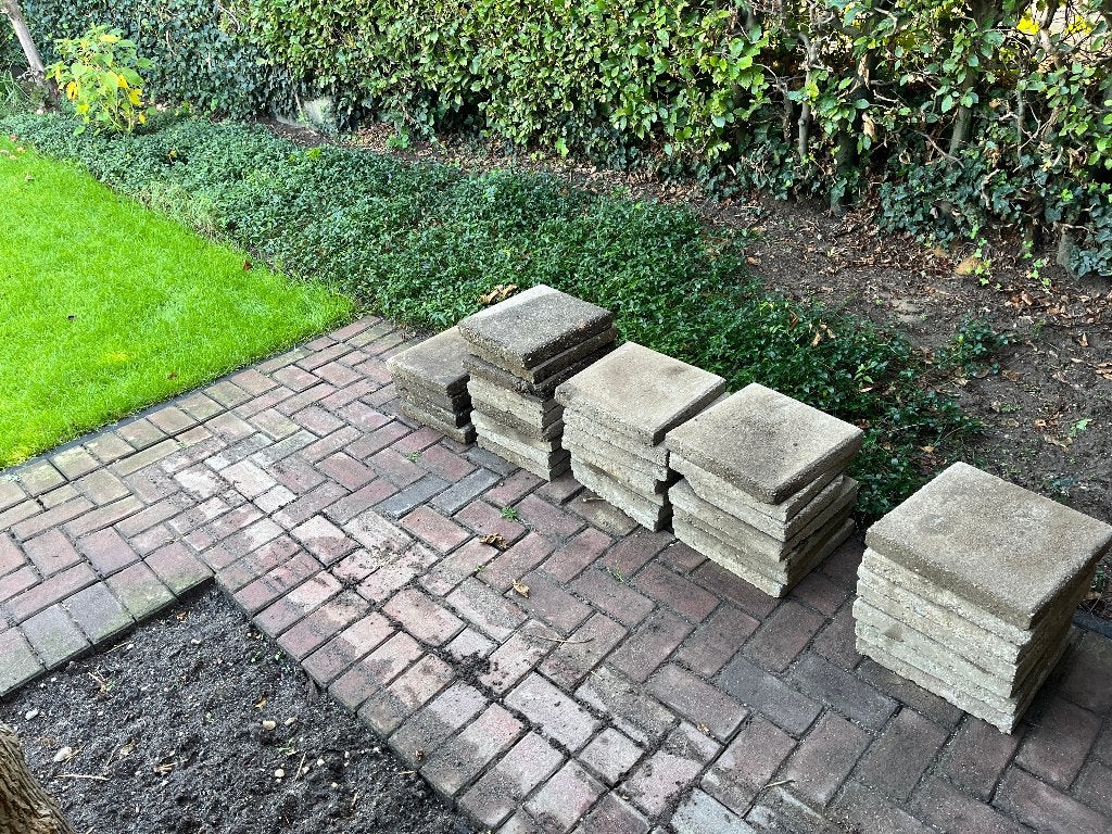 Betontegels, Tuin en Terras, Gebruikt, Ophalen of Verzenden, Minder dan 5 m², Beton