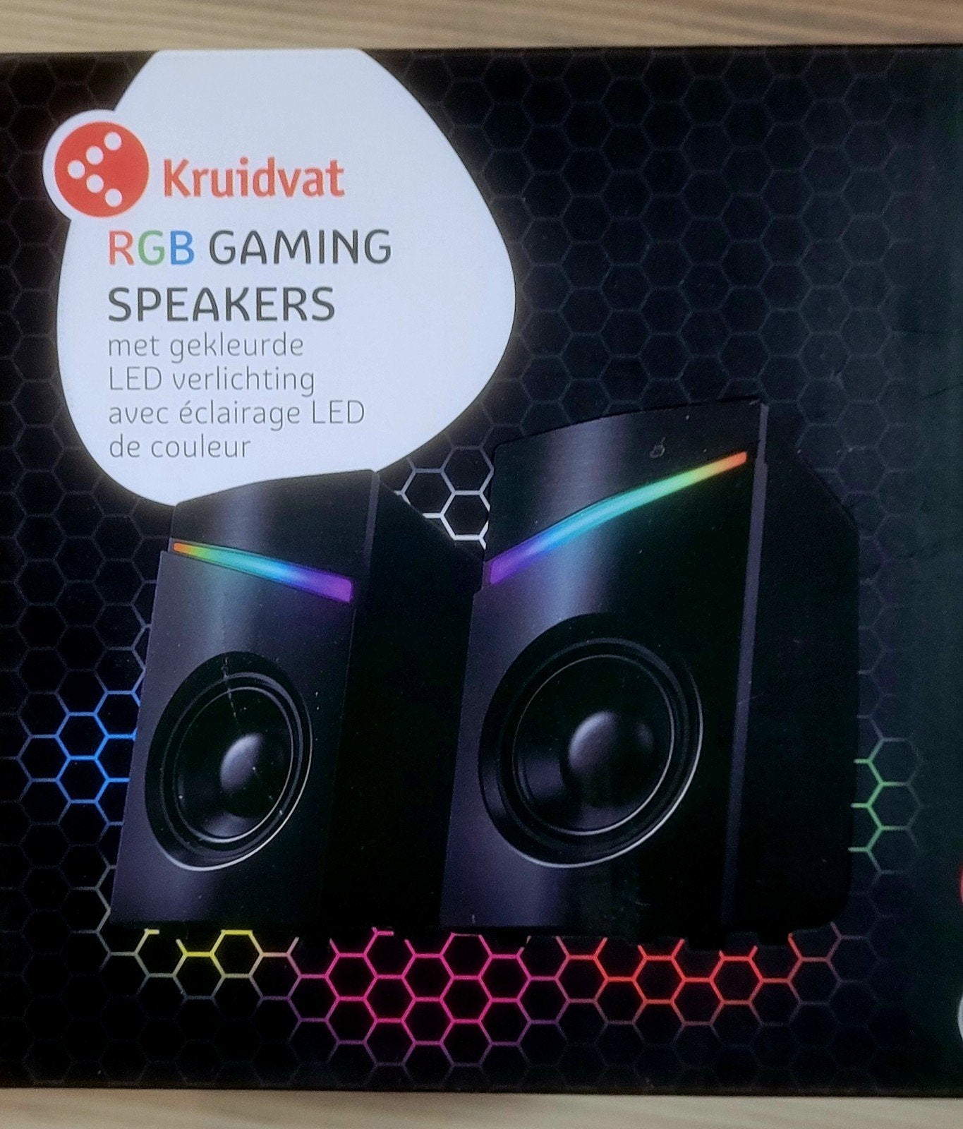 Kruidvat RGB Gaming Speakers met LED verlichting, Computers en Software, Ophalen of Verzenden, Nieuw, Audiokanaal 2, Kruidvat