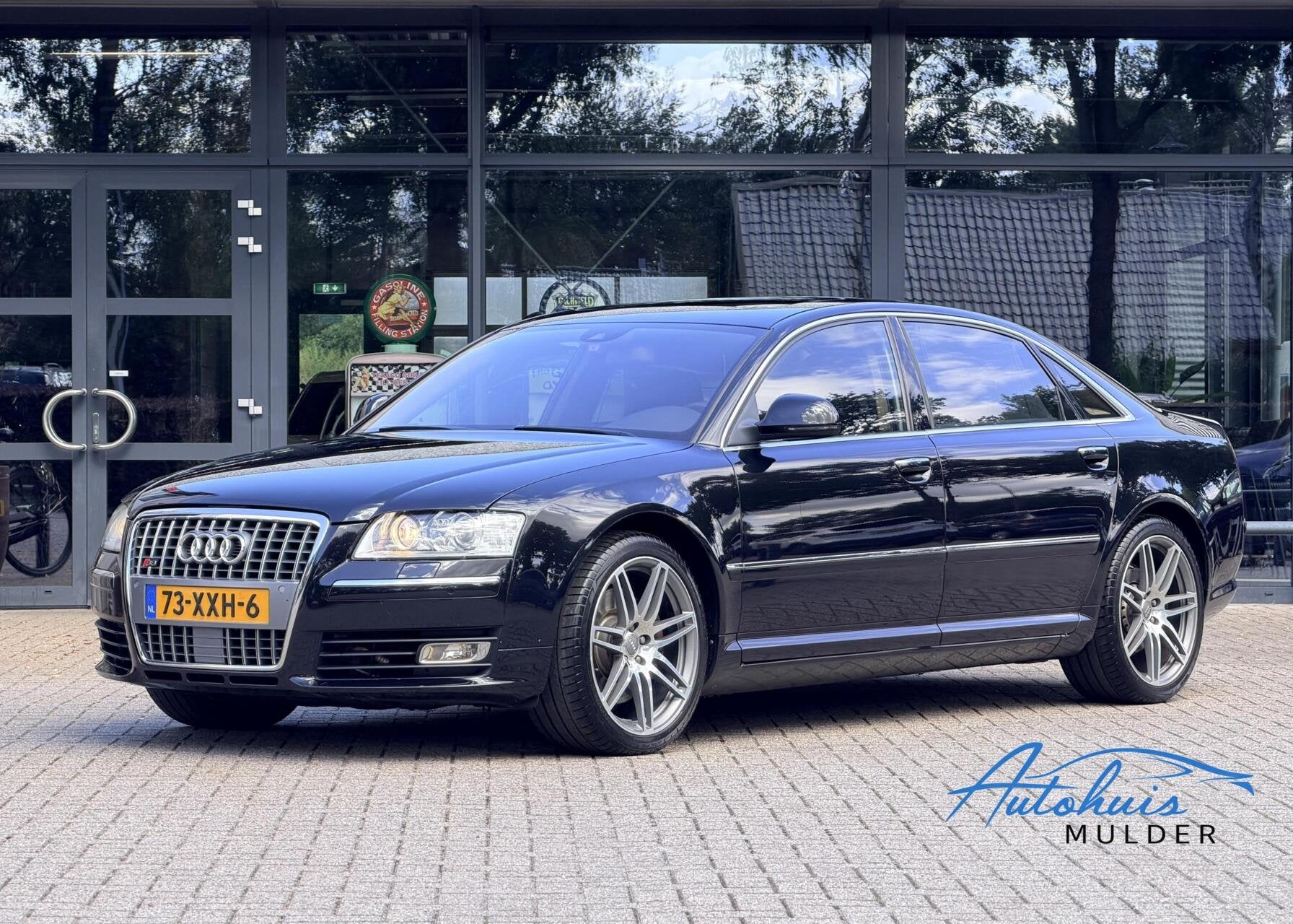 Audi A8 4.2 FSI quattro Lang Pro Line | Schuifdak | Luchtver, Auto's, Audi, Automaat, Gebruikt, 8 cilinders, Zwart