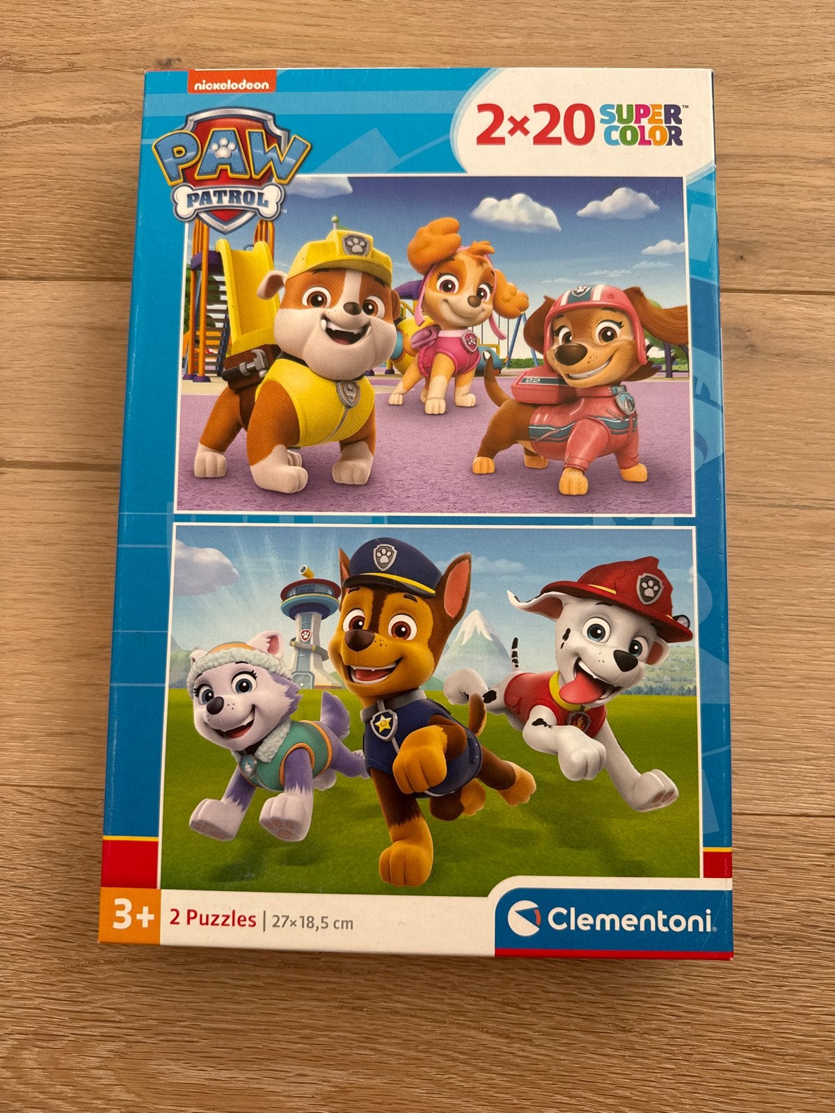 2 Paw Patrol puzzels - Zo goed als nieuw en compleet, Ophalen of Verzenden, 10 tot 50 stukjes, Zo goed als nieuw, 2 tot 4 jaar