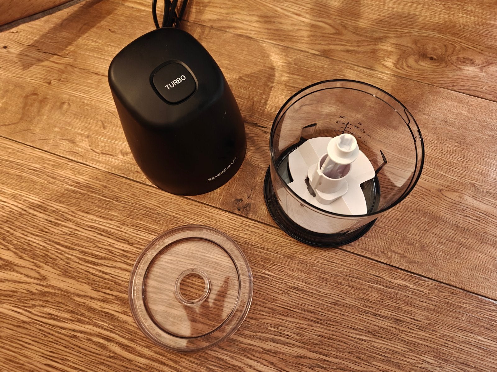 SilverCrest Mini Hakmolen - Zo goed als nieuw, Ophalen of Verzenden, Zo goed als nieuw, Vaatwasserbestendig, Minder dan 1 liter