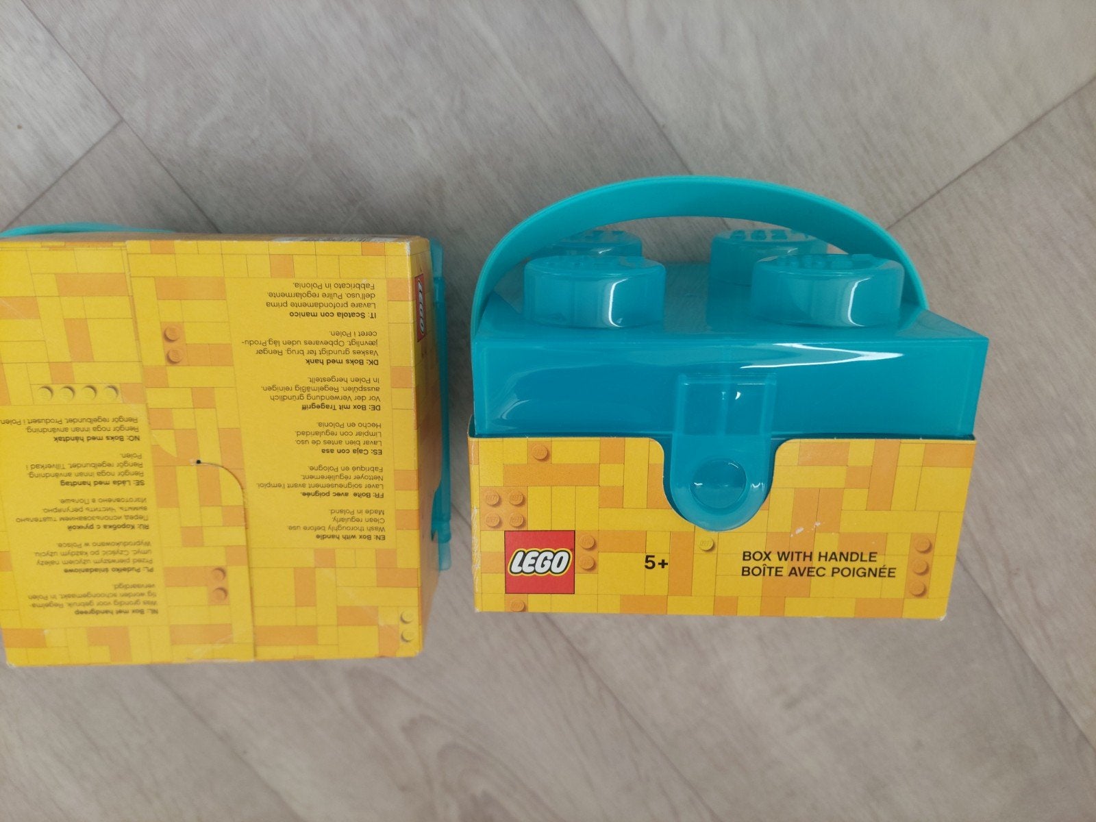 Lego lunchbox bewaardoos blauw 2x nieuw, Overige thema's, Lego, Overige typen, Nieuw