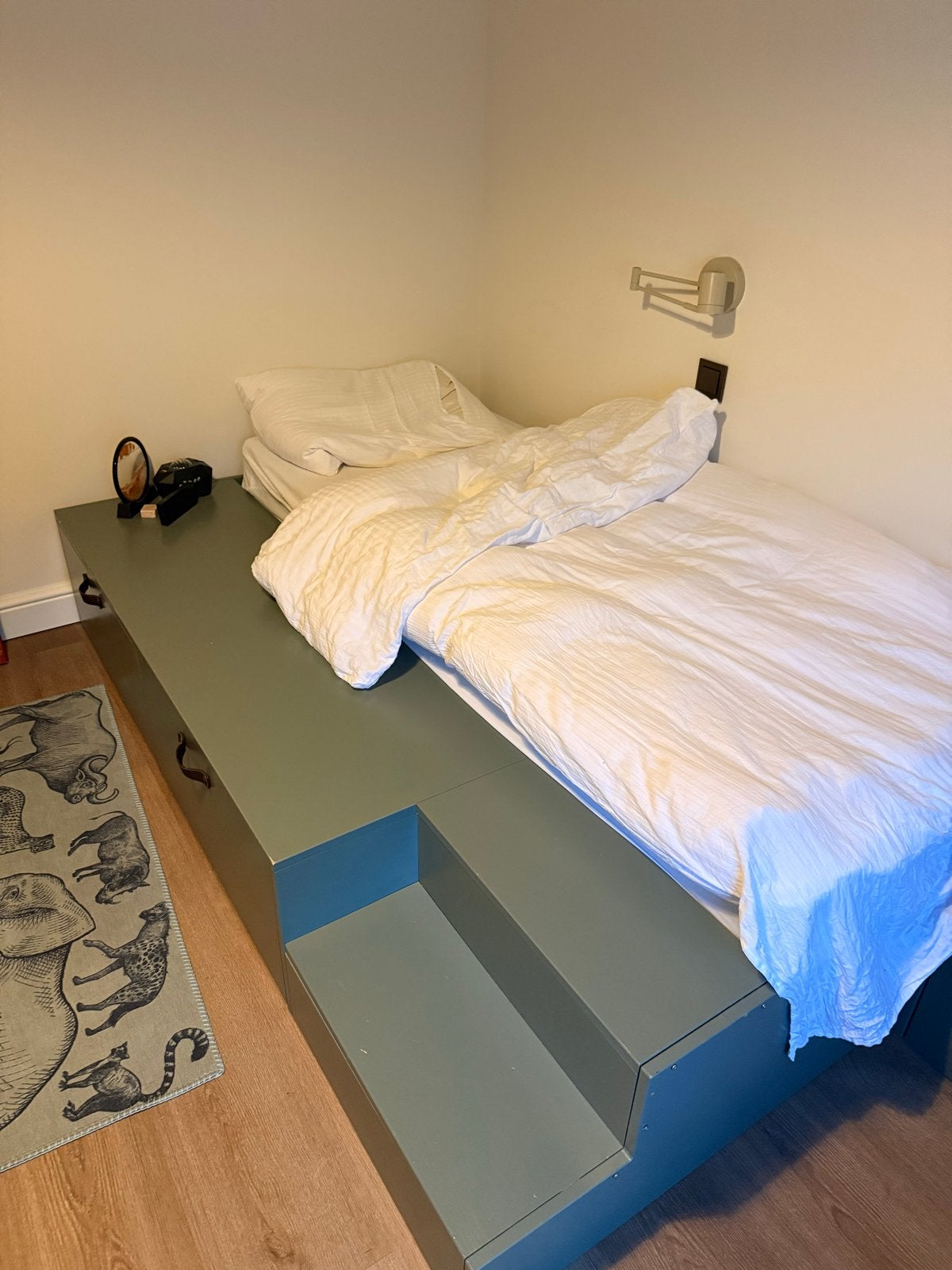 Stoer 1persoonsbed; VT wonen Stage inc. lattenb 35x204x131cm, Ophalen, Gebruikt, Eenpersoons, 80 cm
