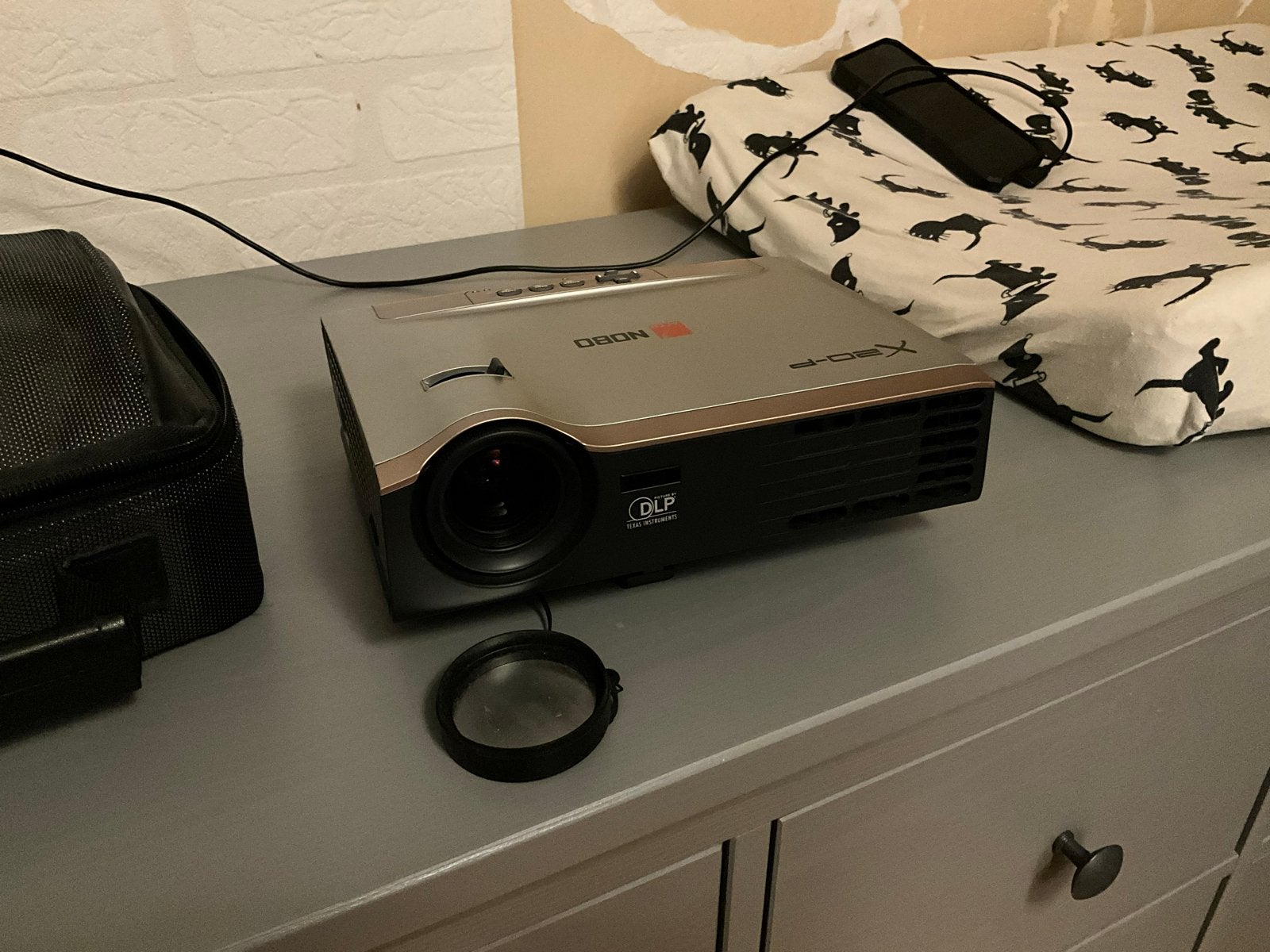 Nobo X20P DLP Projector - Compacte Beamer, Audio, Tv en Foto, Beamers, Ophalen, Gebruikt, DLP, Overige resoluties