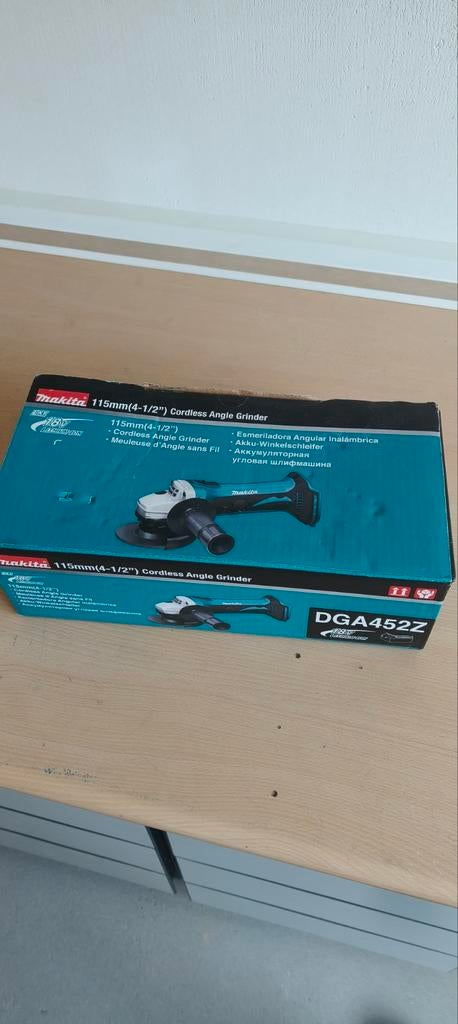Nieuwe Makita 18V haakse slijper DGA452Z (zonder accu), Ophalen