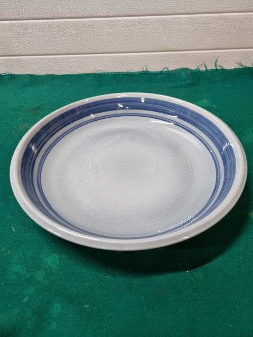 schaal boch groot blauw grijs aardewerk, Ophalen of Verzenden