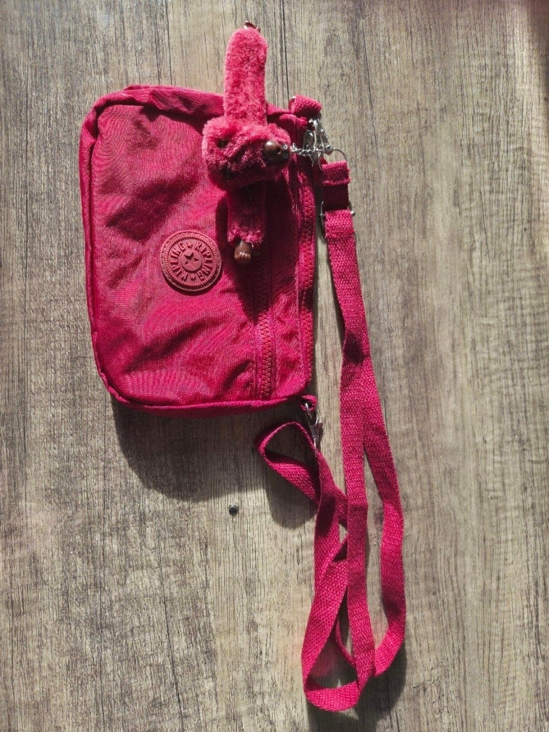 Nieuw Kipling Schoudertasje - Framboosrood, Ophalen of Verzenden, Nieuw, Roze, Schoudertasje