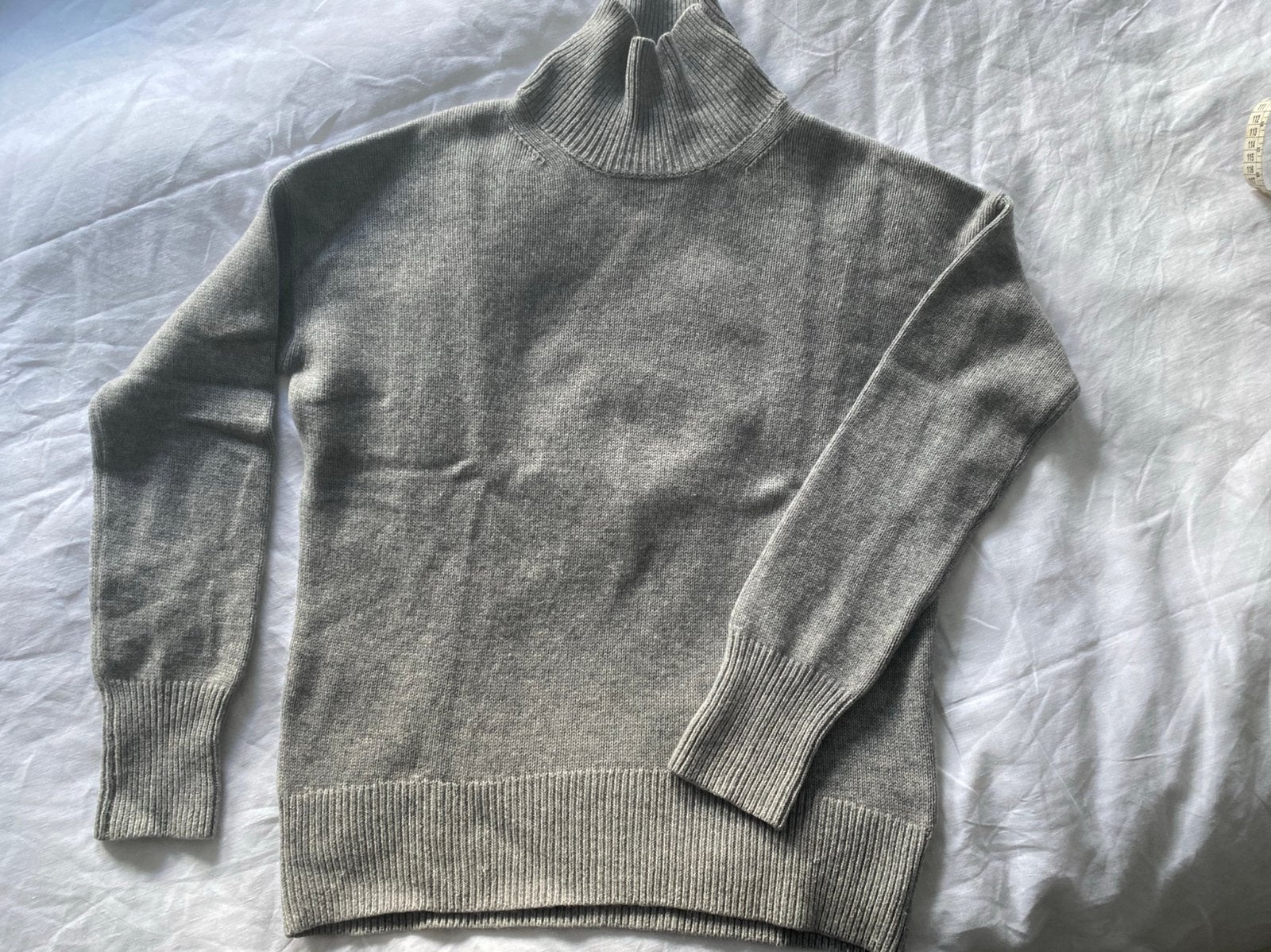 Pauw grijze coltrui maat 2 wol met cashmere, Ophalen, Gedragen, Maat 38/40 (M), Grijs
