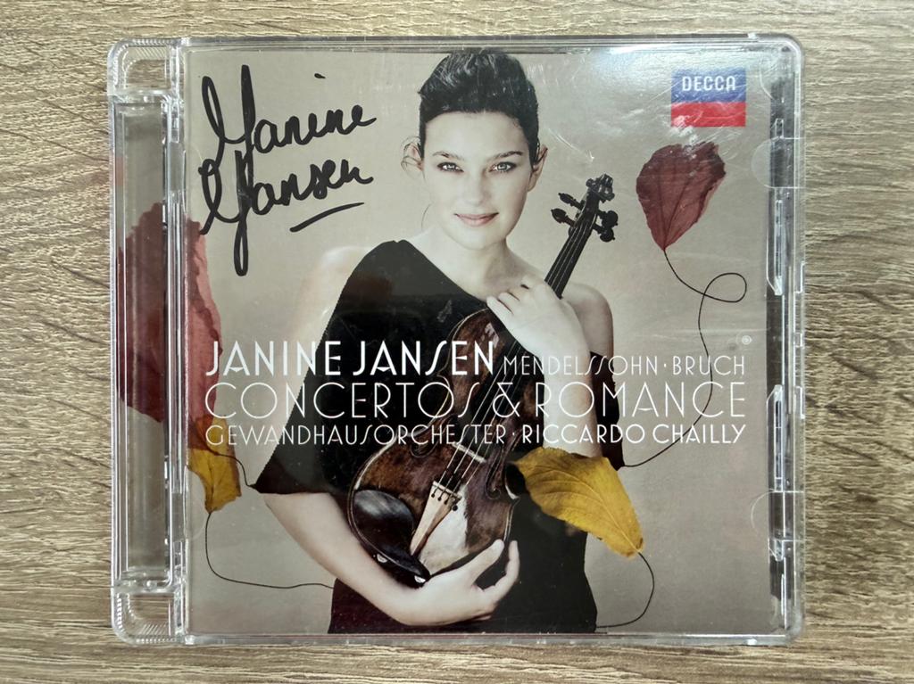 Gesigneerde CD Janine Jansen - Concertos & Romance, Cd's en Dvd's, Ophalen of Verzenden, Modernisme tot heden, Zo goed als nieuw