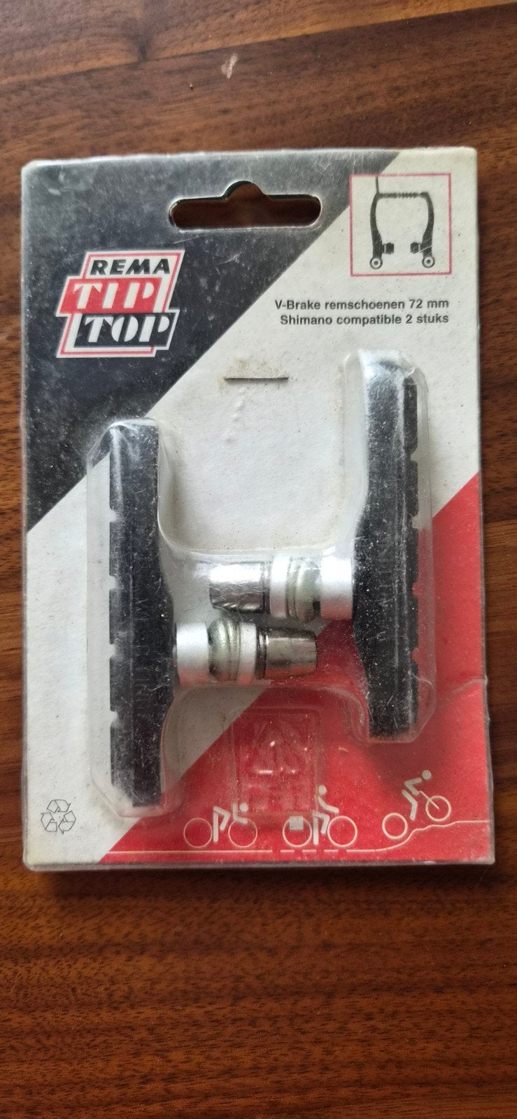V Brake remschoenen 72 mm, Ophalen, Zo goed als nieuw, Schijfrem, Rema tip top