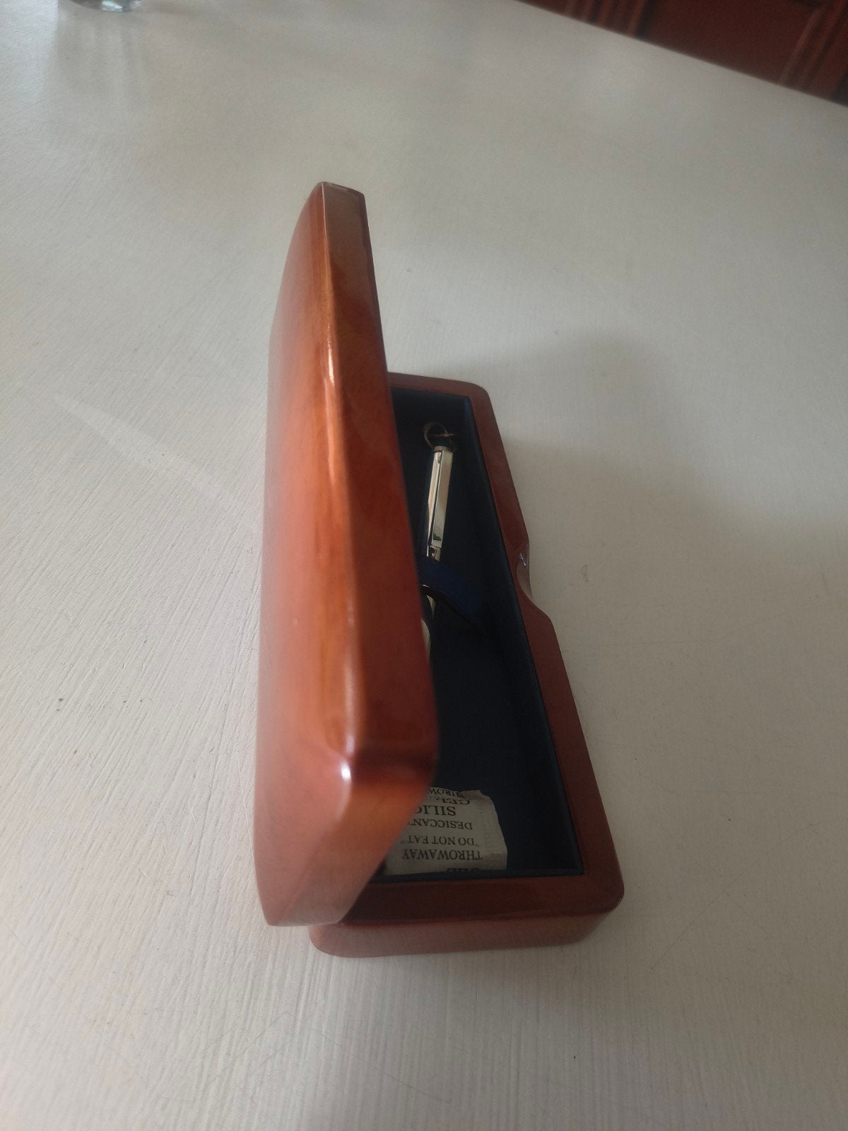 Luxe houten Pennendoos incl. pen, Ophalen of Verzenden, Balpen, Overige merken