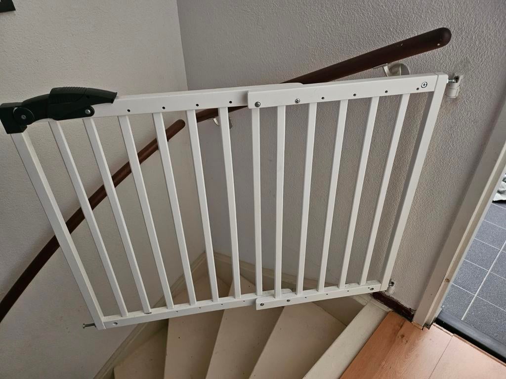 Veiligheidshekje voor trap of deuropening, Gebruikt, Ophalen of Verzenden, Klemhekje, Metaal of IJzer