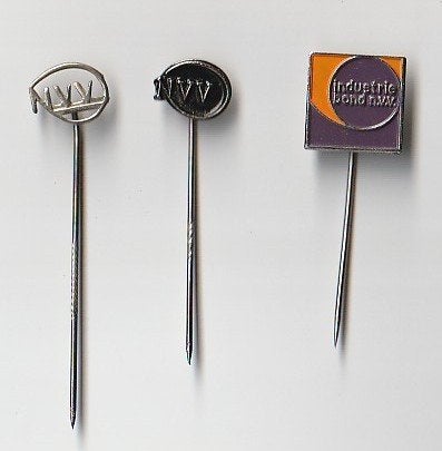 3 speldjes van NVV / Industriebond NVV Ned Verbond Vakveren., Verzamelen, Speldjes, Pins en Buttons, Ophalen of Verzenden, Gebruikt