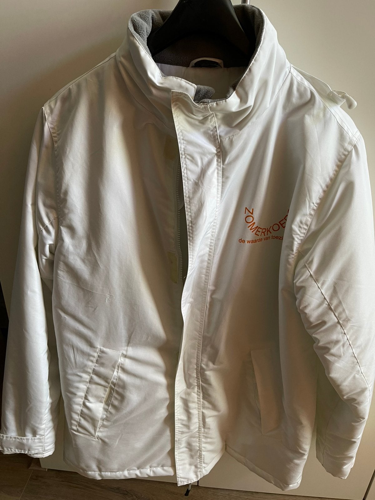 Regenjas, Ophalen, Gedragen, Maat 52/54 (L), Wit