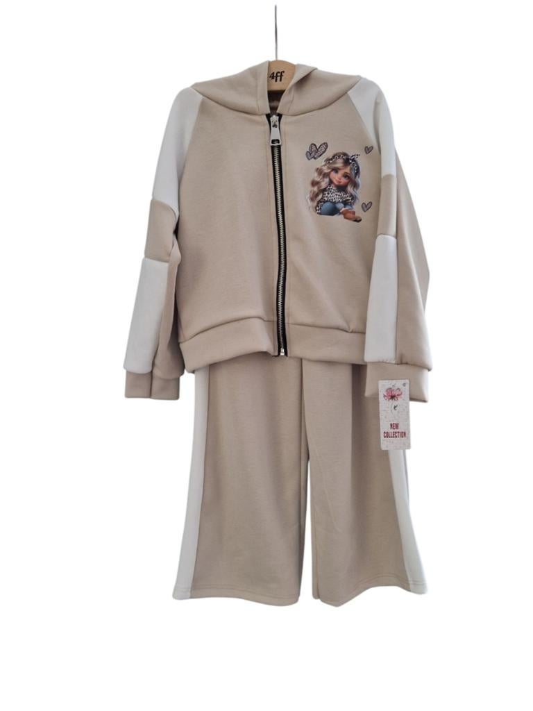 Nieuwe Meisjes Set - Hoodie en Broek - 4ff Collectie, Meisje, Onbekend, Nieuw, Ophalen of Verzenden
