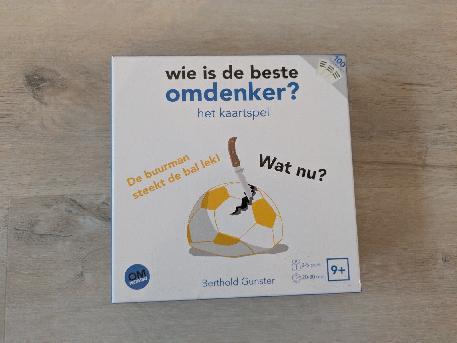 Spel wie is de beste omdenker?, Hobby en Vrije tijd, Gezelschapsspellen | Kaartspellen, Vijf spelers of meer, Ophalen of Verzenden