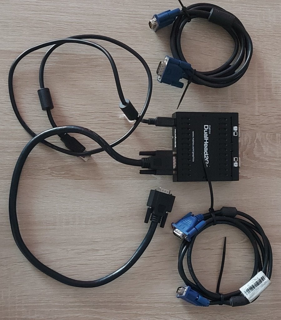 Matrox, DualHead2Go, Dual VGA Splitter, Ophalen of Verzenden, Zo goed als nieuw