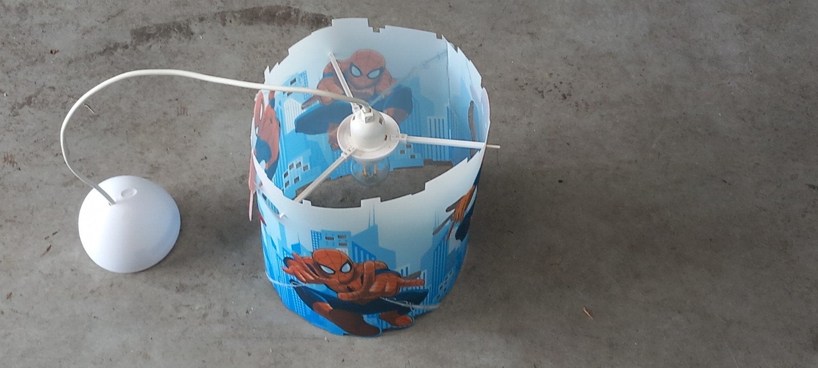 Spiderman lampenkap voor kinderkamer, Ophalen, Gebruikt, Overige typen