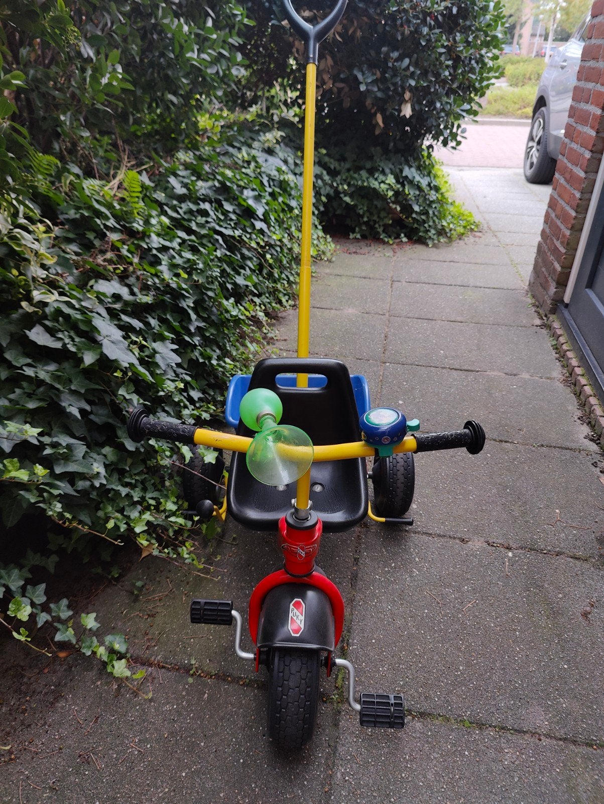 Puky driewieler met duwstang, Ophalen, Gebruikt, Puky