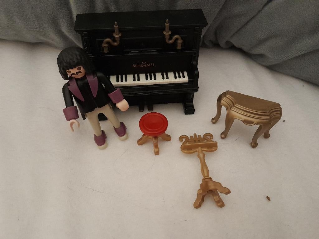 playmobil victoriaanse pianist, Verzenden, Zo goed als nieuw, Complete set