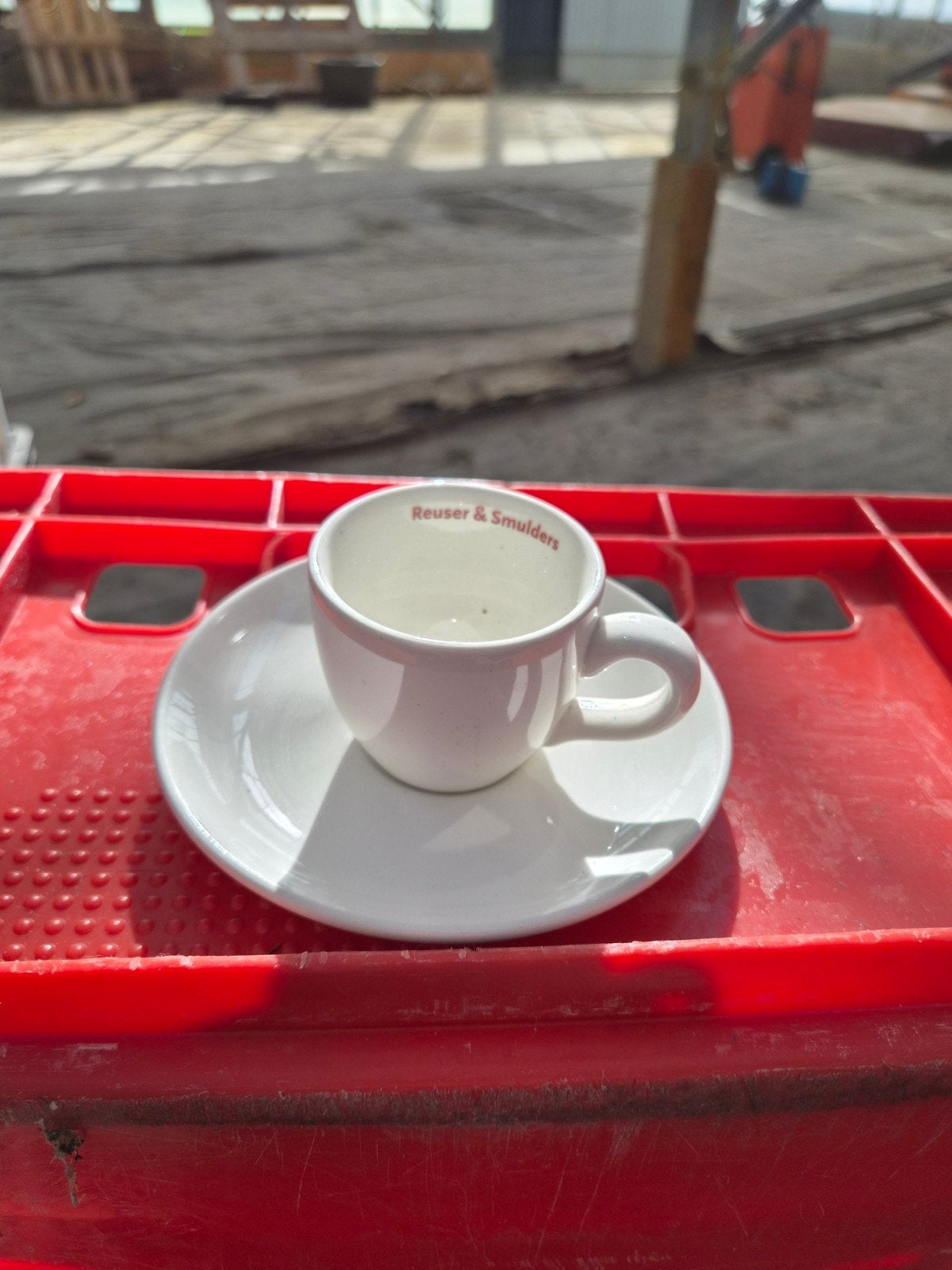 9x Dudson kop en schotel esprosso– Horecakwaliteit, Ophalen, Gebruikt, Overige merken, Vintage