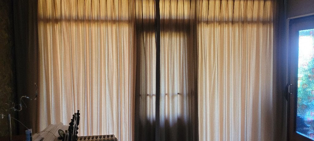 Gordijnen, Huis en Inrichting, Stoffering | Gordijnen en Lamellen, Ophalen, Lichtdoorlatend, 380 cm, Fluweel